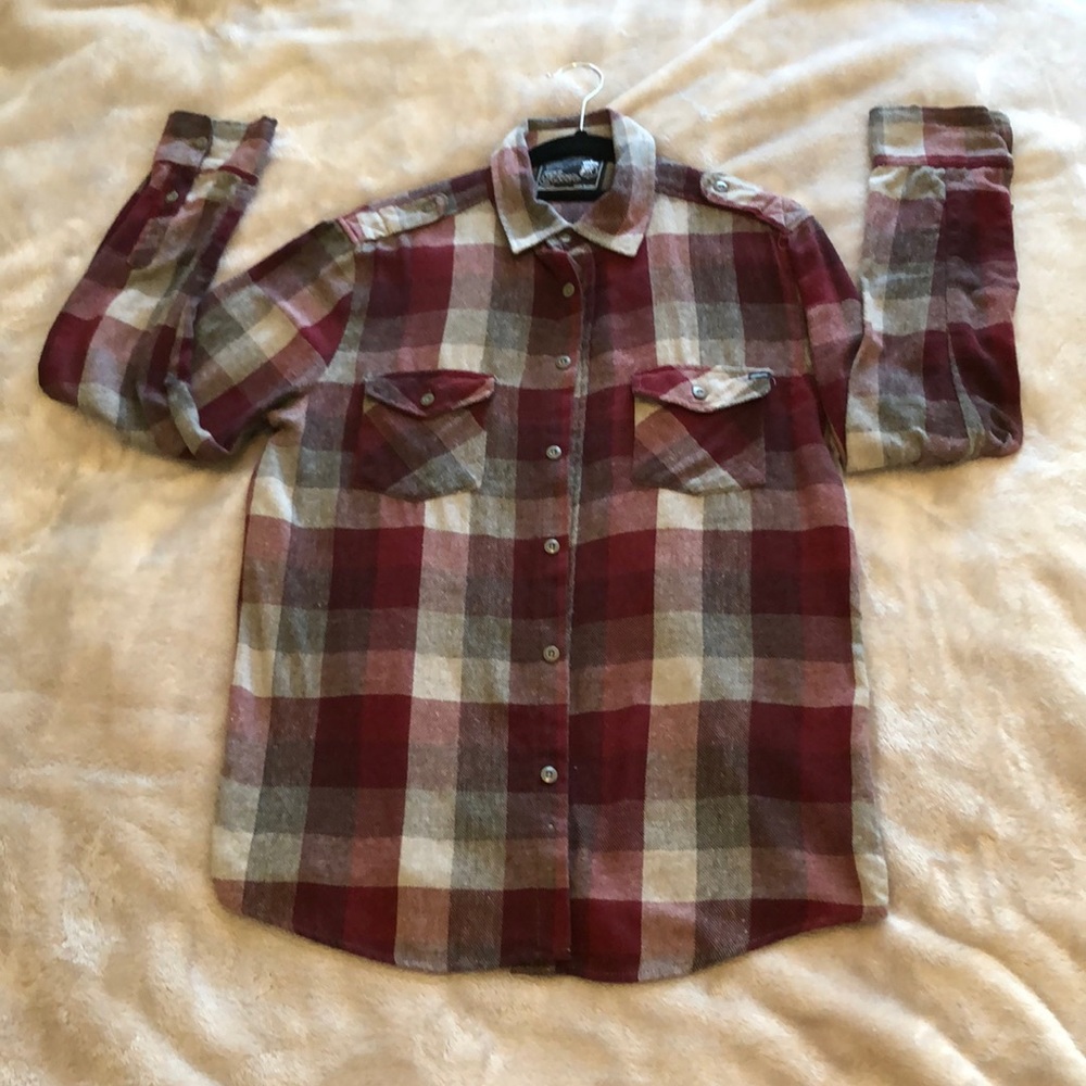 Maroon flannel (unisex)